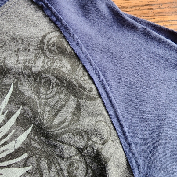 Point Zero Graphic Distressed Long Sleeve Shirt M - Picture 5 of 7